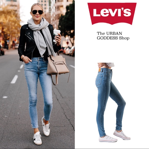Levi's Denim - Levis 721 High Rise Skinny Jeans 31 Distressed